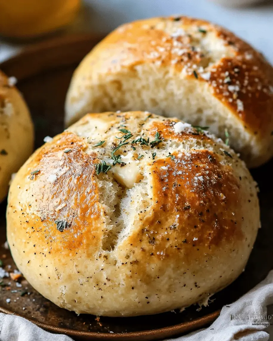 Freshly mixed dough for herbed garlic Parmesan bread