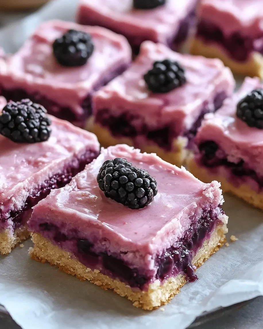 Gluten-Free Blackberry Shortbread Bars with Coconut Frosting - Preparation Image