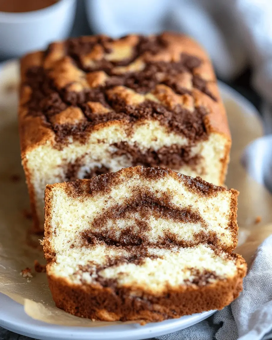 Finished low-carb cinnamon swirl protein bread loaf cooling on a wire rack, showing the enticing cinnamon swirls