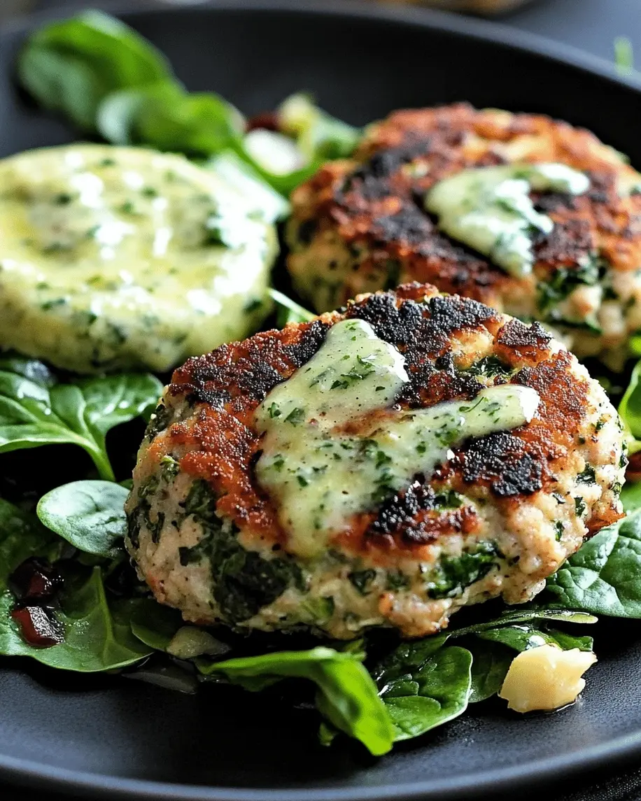 Ground Turkey Spinach Patties ready to be cooked