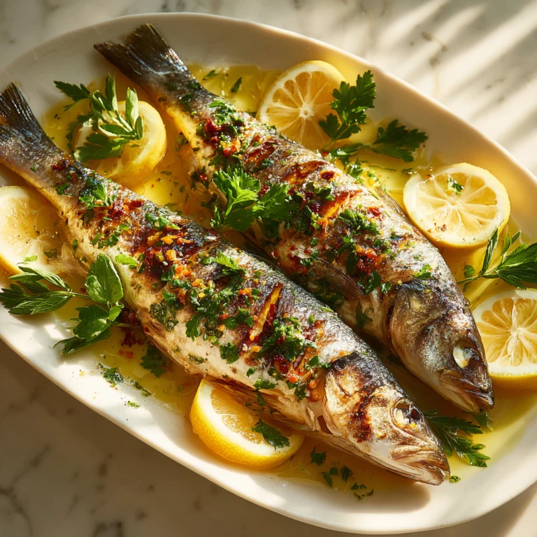 branzino fish whole roasted Mediterranean style